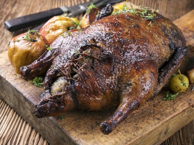 Weihnachtsgans grillen