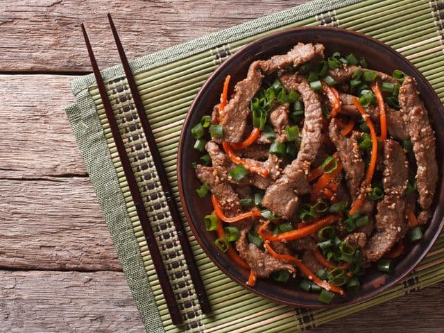 Rindfleisch Bulgogi vom Grill