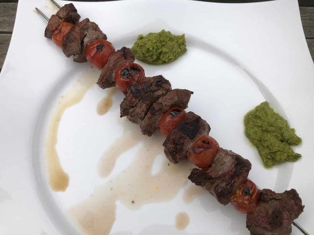 Ochenspieße vom Grill