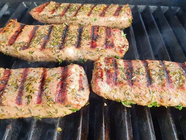 Lammlachse vom Grill