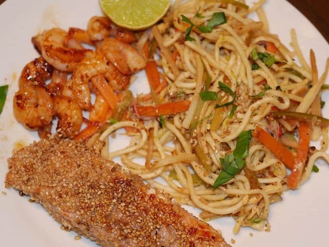 Lachs mit Sesamkruste