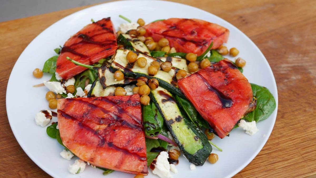 Gegrillte Melone