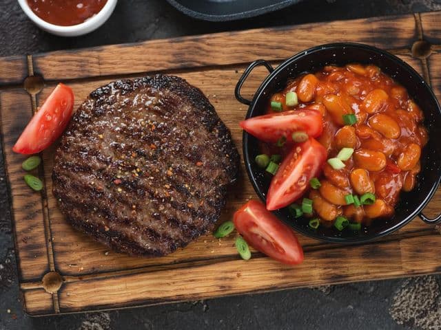 Pljeskavica vom Grill