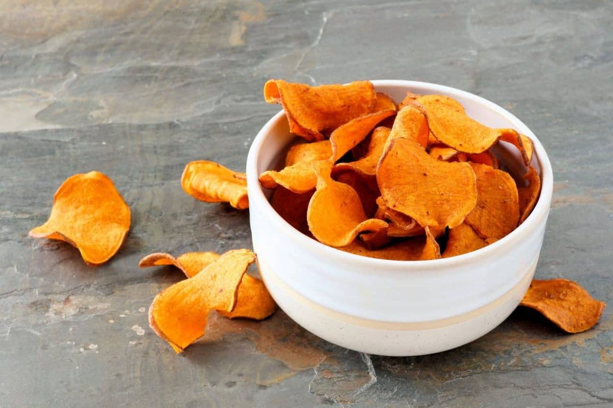 Süßkartoffel Chips selber machen