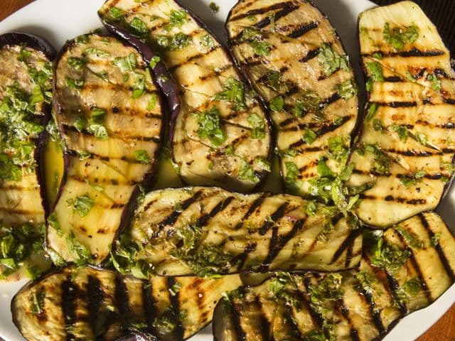 Gegrillte Auberginen