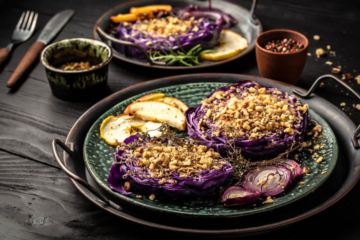 Rotkohl vom Grill