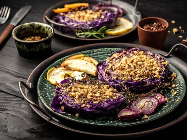 Rotkohl vom Grill