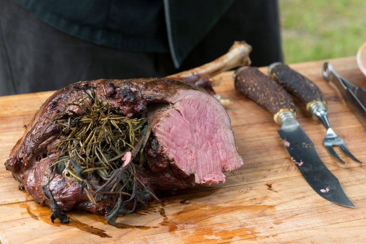 Rehkeule vom Grill