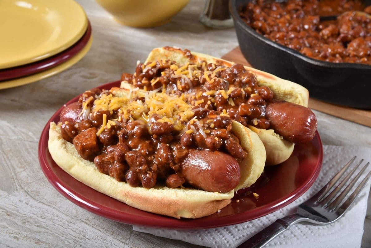 Chilidog vom Grill