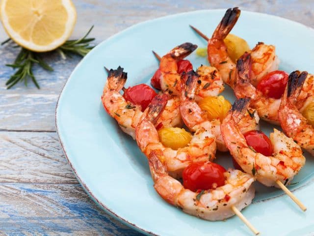 Gegrillte Garnelen