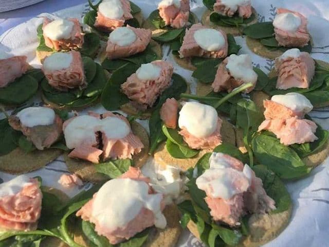 Lachs Gin Häppchen