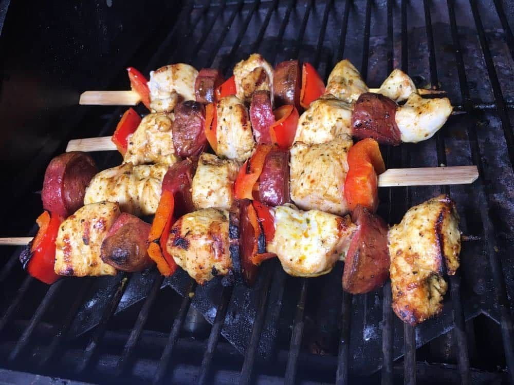 Hähnchen-Sucuk-Spieße