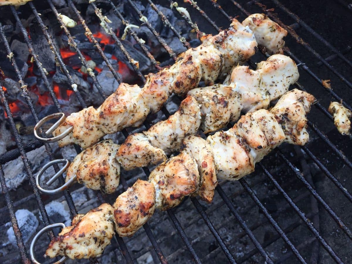 Souvlaki Spieße vom Grill