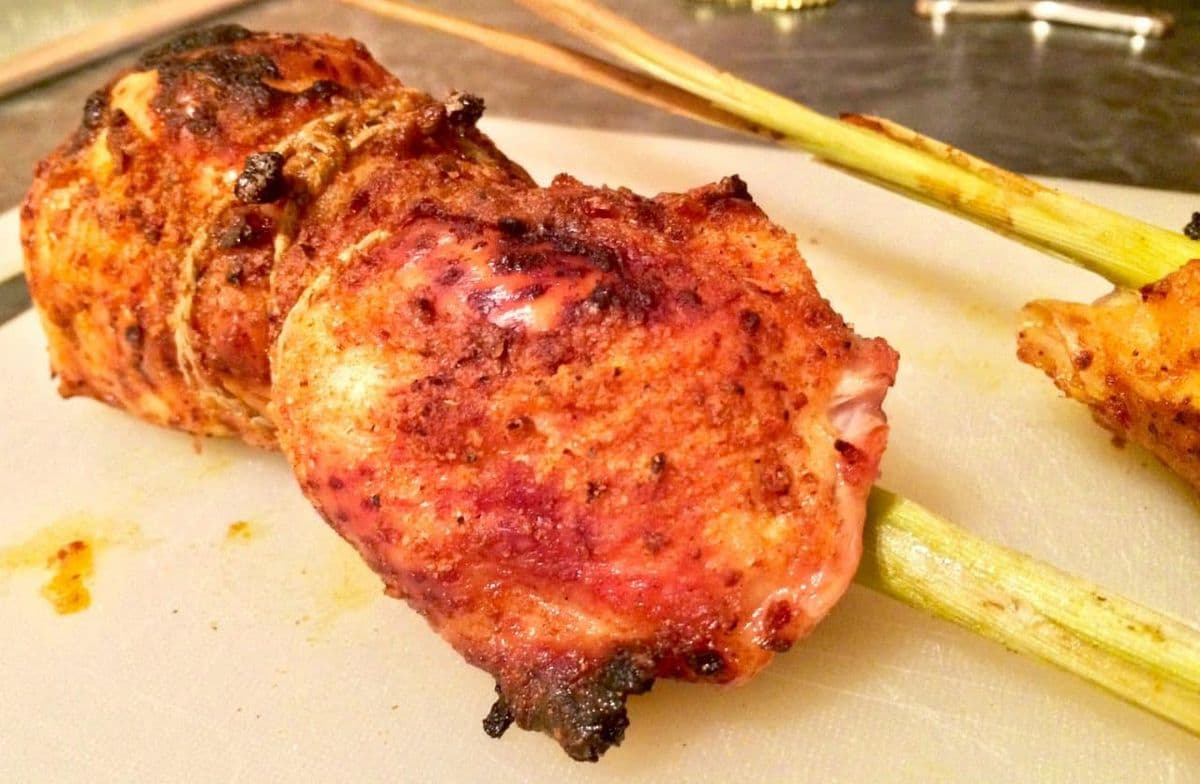 Hähnchen mit Riesengarnelen