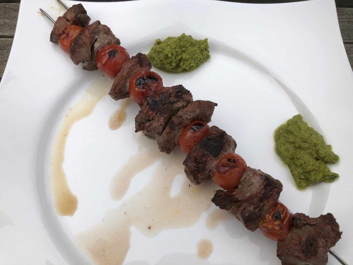 Ochenspieße vom Grill