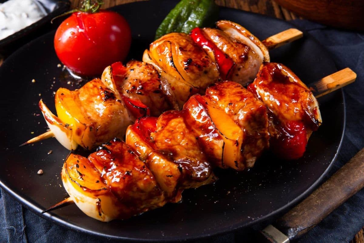 Schaschlikspieße vom Grill - Bild: Dar1930
