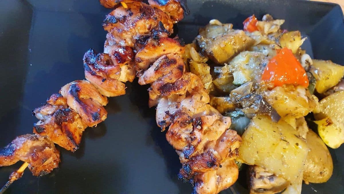 Yakitori Spieße mit Gemüse