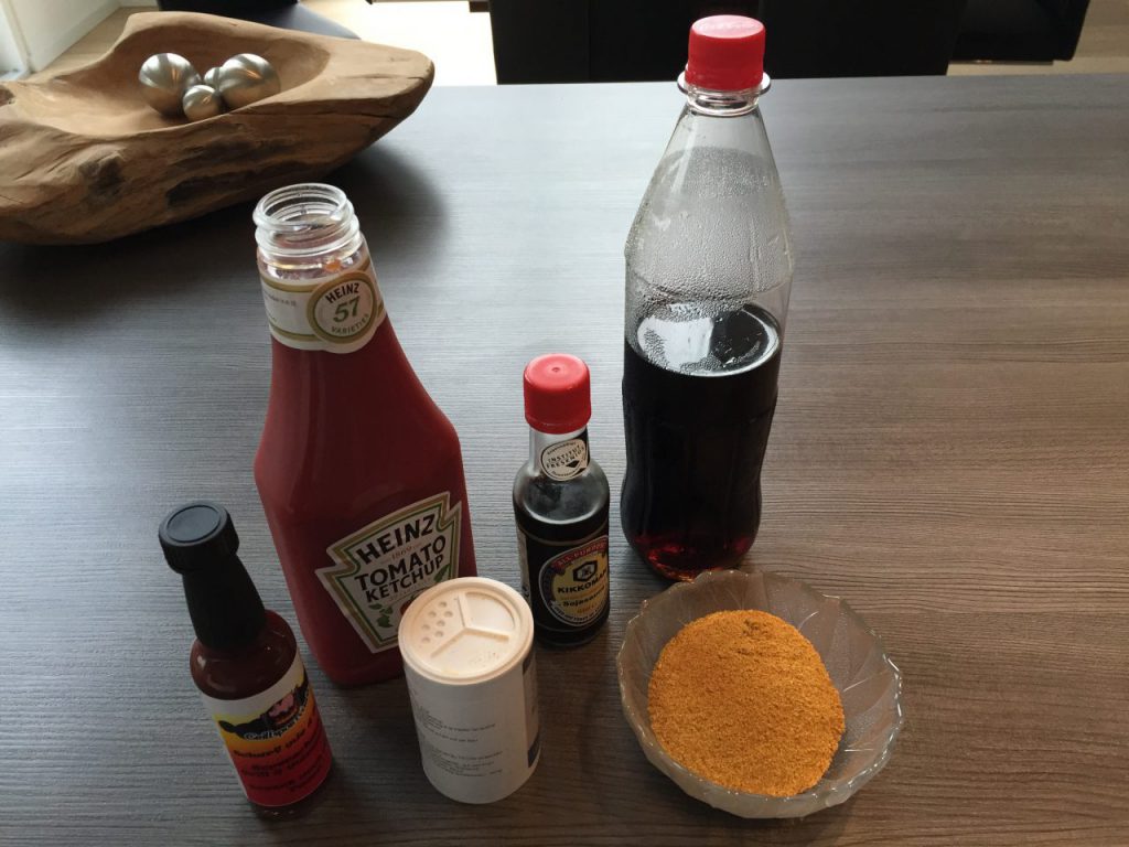 Zutaten für die BBQ Sauce