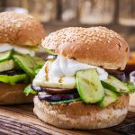 Veggieburger mit Manchego Käse