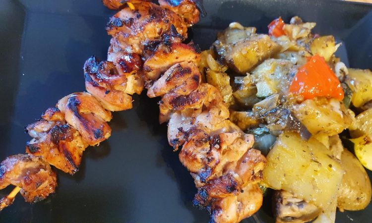 Yakitori Spieße mit Gemüse